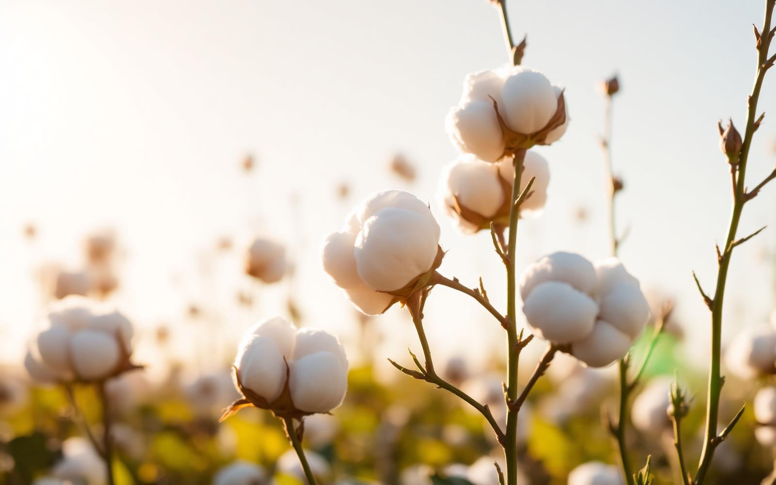 Organic cotton fields